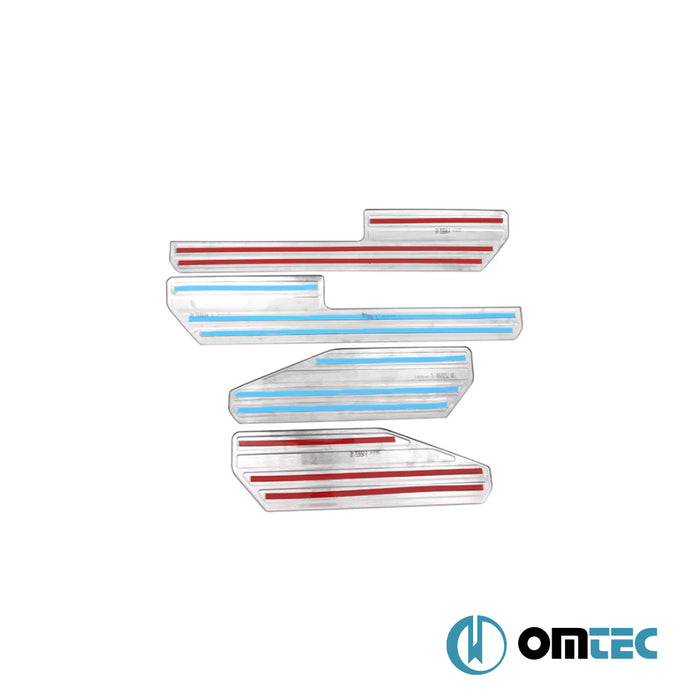 Line İç Kapı Eşiği 4 Prç. Paslanmaz Çelik (Parlak) - Volkswagen Amarok - PK 2H - (2010 - 2022)