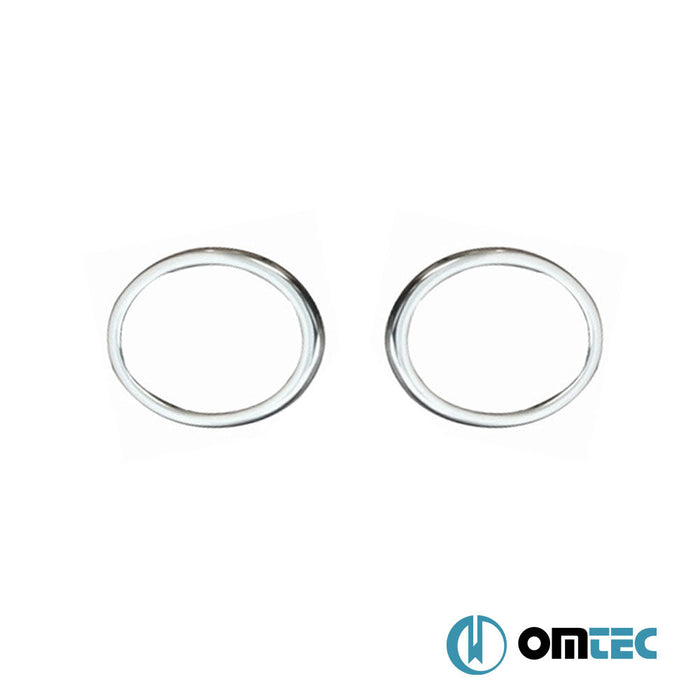 Sis Farı Çerçevesi 2 Prç. P.Çelik (Parlak) (Trendline) - Volkswagen Amarok - PK 2H PRE - FL - (2010 - 2012)