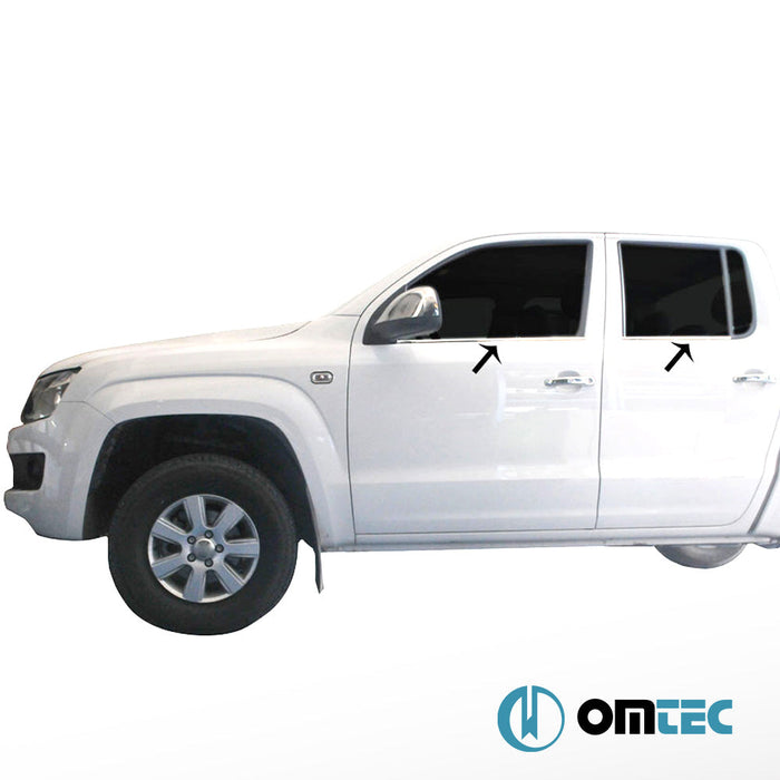 Cam Çıtası 4 Prç. Paslanmaz Çelik (Parlak) - Volkswagen Amarok - PK 2H - (2010 - 2022)
