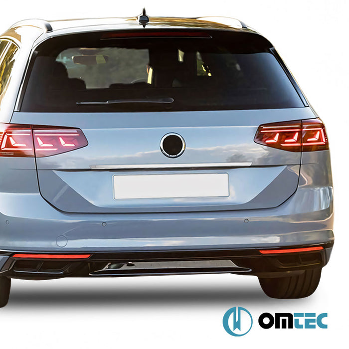 Bagaj Çıtası (Plaka Üstü) Paslanmaz Çelik (Parlak) - Volkswagen Passat - SW 3C(B7) - (2010 - 2015)