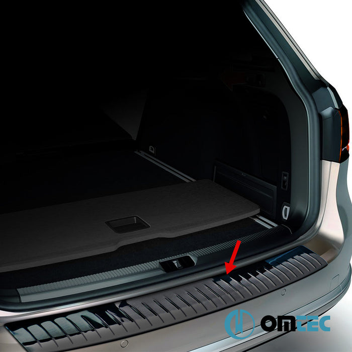 Arka Tampon Eşiği Paslanmaz Çelik (Siyah) - Volkswagen Passat - SW 3C(B7) - (2010 - 2015)