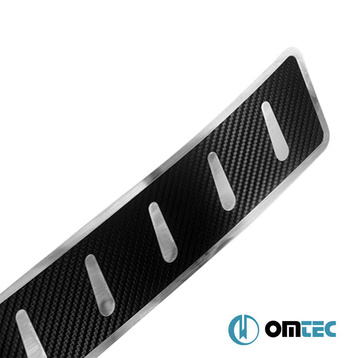 Karbon Folyolu Arka Tampon Eşiği Paslanmaz Çelik - Volkswagen Passat - SW 3C(B7) - (2010 - 2015)