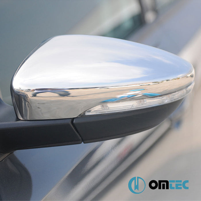 Ayna Kapağı 2 Prç. Paslanmaz Çelik (Parlak) - Volkswagen Beetle - CB A5 - (2011 - 2019)