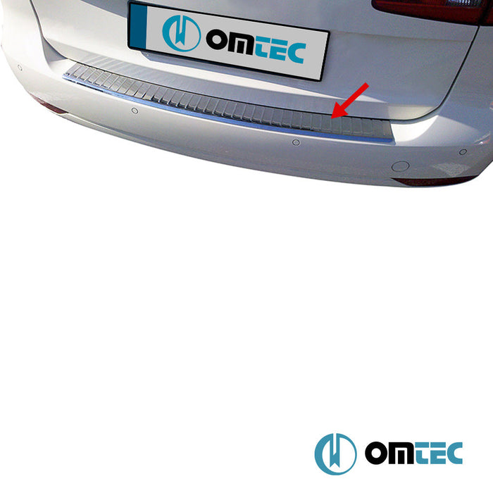 Arka Tampon Eşiği Paslanmaz Çelik (Taşlı) - Volkswagen Touran - MPV 1T FL II - (2010 - 2015)