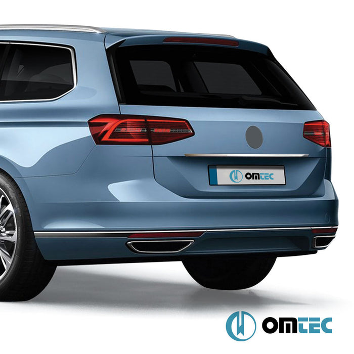 Bagaj Çıtası (Plaka Üstü) Paslanmaz Çelik (Parlak) - Volkswagen Passat - SW 3G(B8) - (2015 - 2019)
