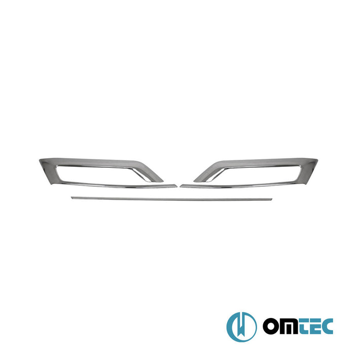 Egzoz Çerçevesi+Difüzör Çıtası 3 Prç. Paslanmaz (Parlak) - Volkswagen Passat - SD 3G(B8,5) - (2019 - )