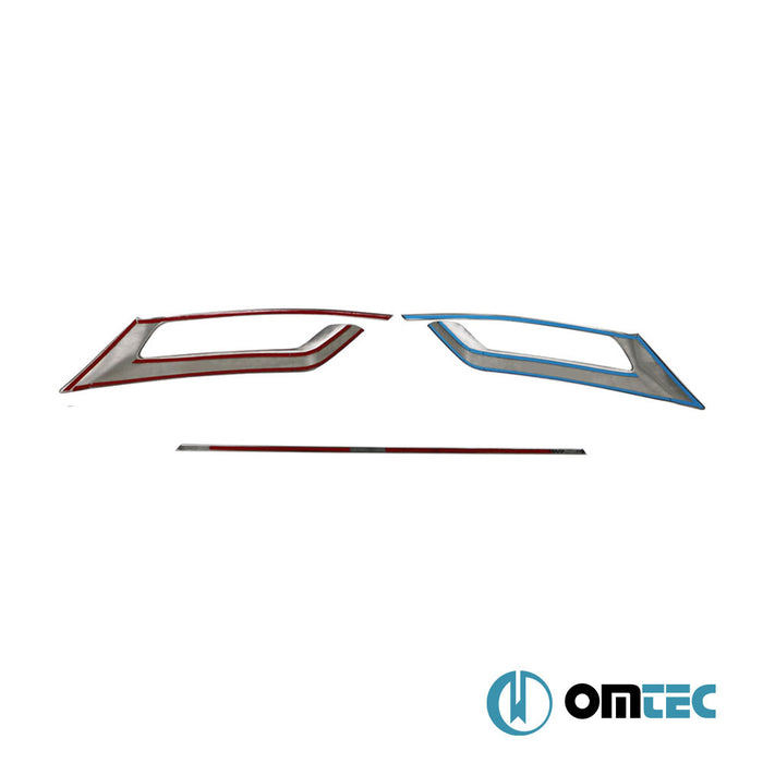 Egzoz Çerçevesi+Difüzör Çıtası 3 Prç. Paslanmaz (Parlak) - Volkswagen Passat - SD 3G(B8,5) - (2019 - )