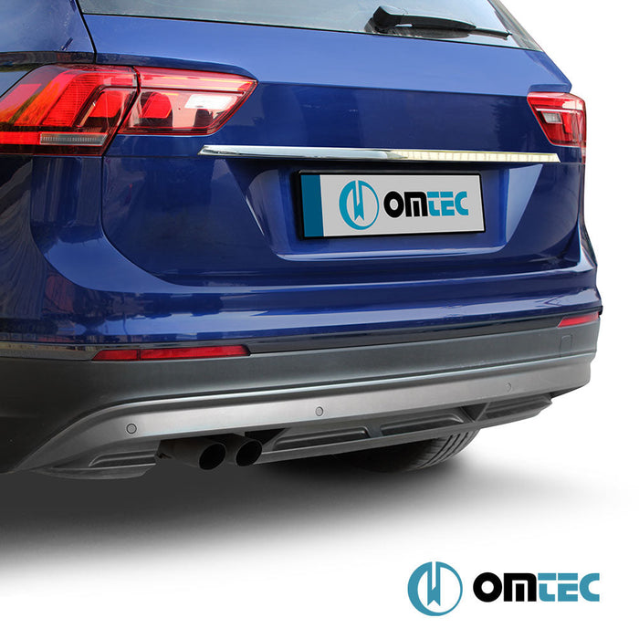 Bagaj Çıtası (Plaka Üstü) Paslanmaz Çelik (Parlak) - Volkswagen Tiguan - SUV AD - (2016 - )