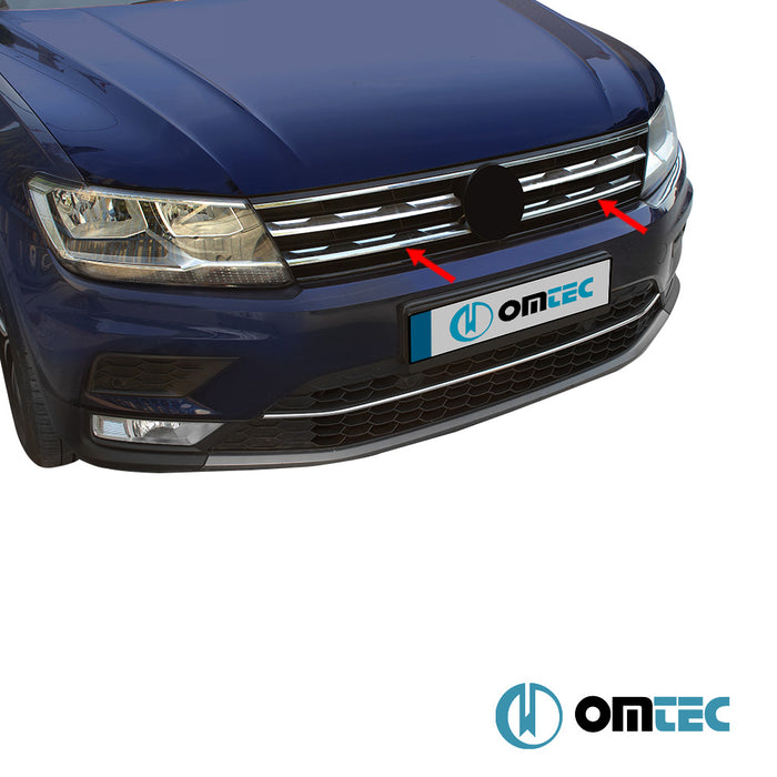 Ön Panjur 2 Prç. P.Çelik (Parlak) - Volkswagen Tiguan - SUV AD PRE - FL - (2016 - 2020)