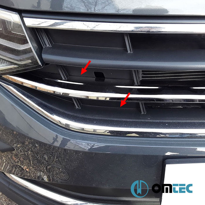 Ön Panjur 4 Prç. P.Çelik (Parlak) - Volkswagen Tiguan - SUV AD FL - (2020 - )