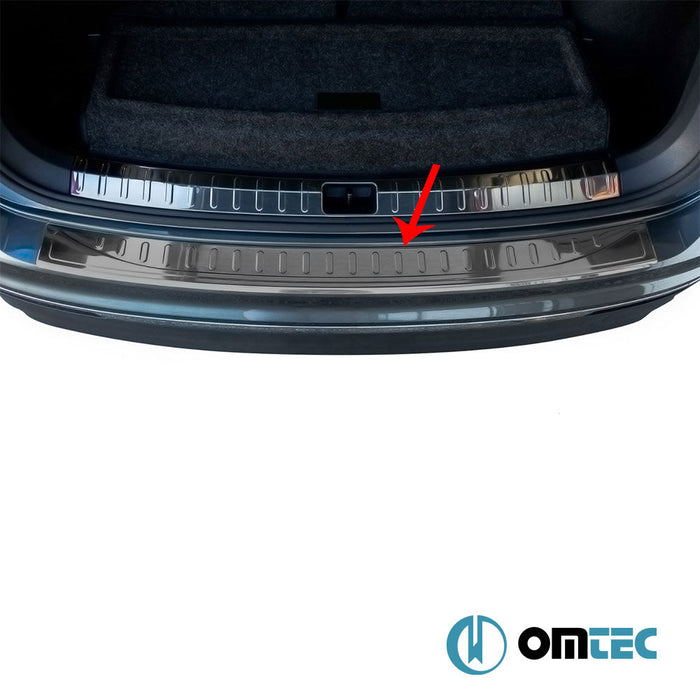 Arka Tampon Eşiği Paslanmaz Çelik (Siyah) - Volkswagen Tiguan - SUV AD - (2016 - )