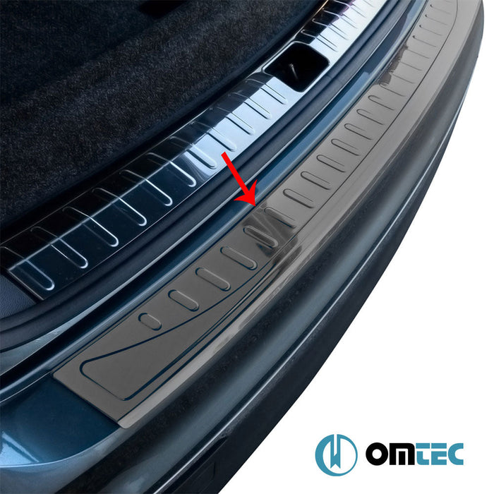 Arka Tampon Eşiği Paslanmaz Çelik (Siyah) - Volkswagen Tiguan - SUV AD - (2016 - )