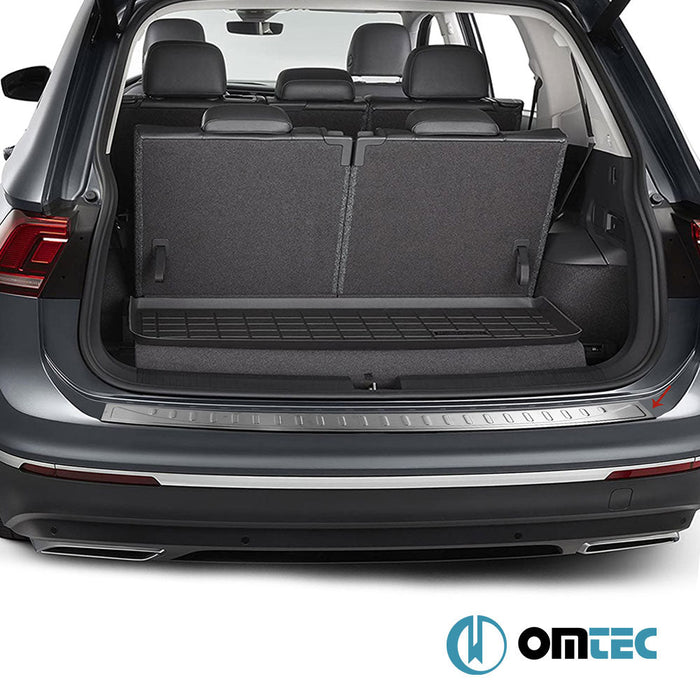 Arka Tampon Eşiği Paslanmaz Çelik (Taşlı) - Volkswagen Tiguan - SUV AD - (2016 - )