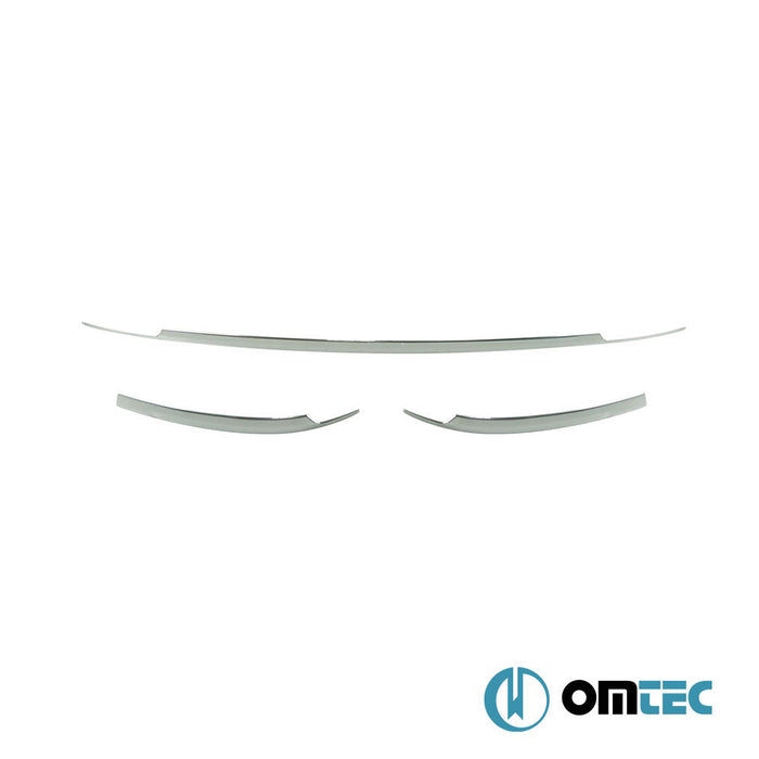 Arka Tampon Çıtası 3 Prç. Paslanmaz (Parlak) - Volkswagen Tiguan - SUV AD PRE - FL - (2016 - 2020)