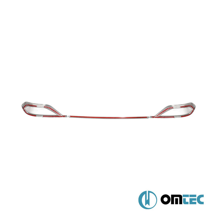 Egzoz Çerçevesi+Difüzör Çıtası 3 Prç. Paslanmaz (Parlak) - Volkswagen Tiguan - SUV AD FL - (2020 - )