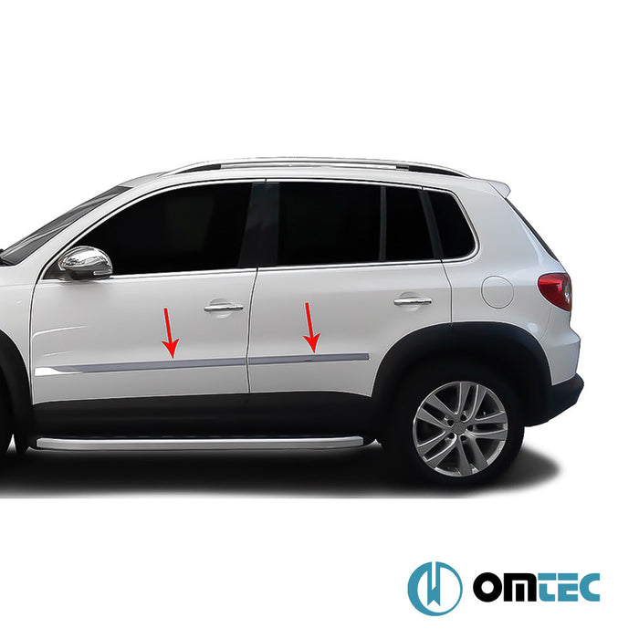 Yan Kapı Çıtası 4 Prç. Paslanmaz Çelik (Parlak) - Volkswagen Tiguan - SUV AD PRE - FL - (2016 - 2020)