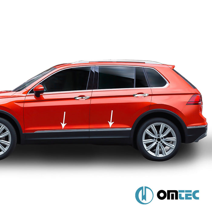 Yan Kapı Çıtası 4 Prç. Paslanmaz Çelik (Parlak) - Volkswagen Tiguan - SUV AD - (2016 - )