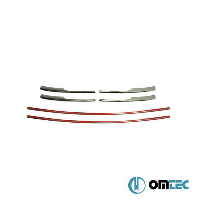 Ön Tampon Alt Izgara 6 Prç. P.Çelik (Parlak) - Volkswagen T6 Transporter - VAN T6 PRE - FL - (2015 - 2019)