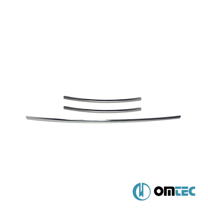 Ön Tampon Alt Izgara 3 Prç. P.Çelik (Parlak) - Volkswagen T6 Caravelle - VAN T6 PRE - FL - (2015 - 2019)