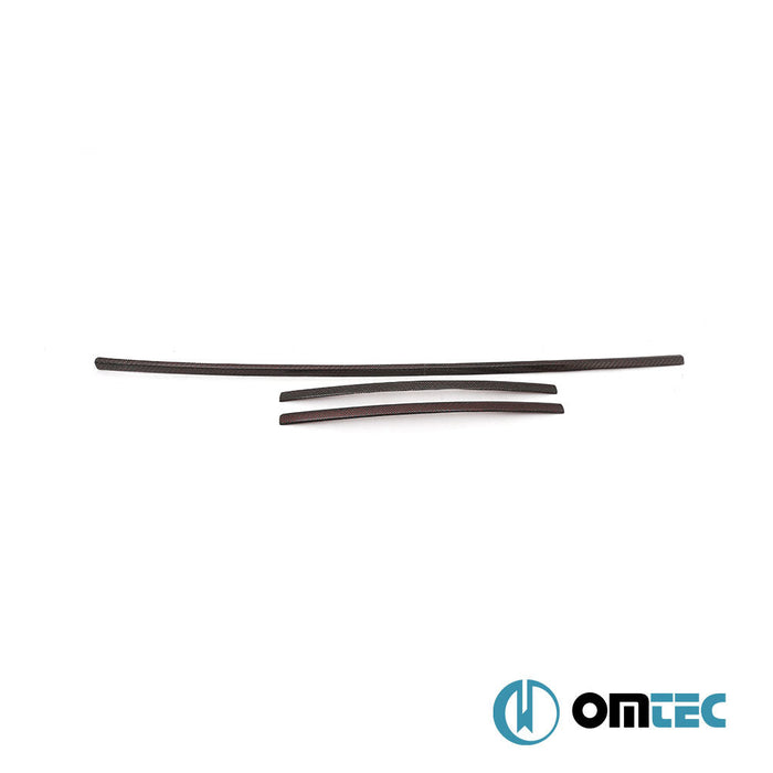 Ön Tampon Alt Izgara 3 Prç. (Karbon - Kırmızı) - Volkswagen T6 Caravelle - VAN T6 PRE - FL - (2015 - 2019)