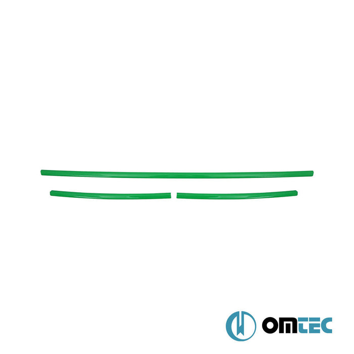 Ön Tampon Alt Izgara 3 Prç. P.Çelik (Parlak) (Yeşil) - Volkswagen T6 Transporter - VAN T6 PRE - FL - (2015 - 2019)