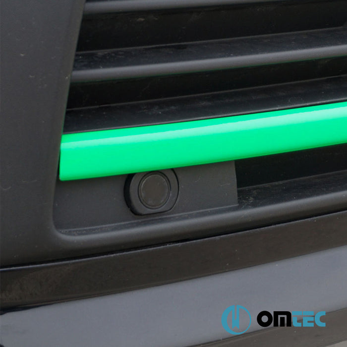 Ön Tampon Alt Izgara 3 Prç. P.Çelik (Parlak) (Yeşil) - Volkswagen T6 Caravelle - VAN T6 PRE - FL - (2015 - 2019)