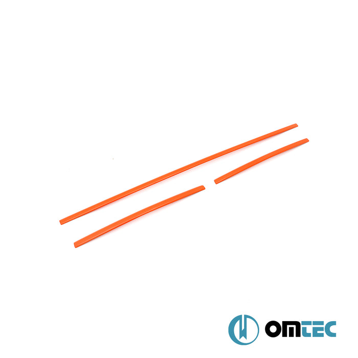 Ön Tampon Alt Izgara 3 Prç. P.Çelik (Turuncu) - Volkswagen T6 Transporter - VAN T6 - (2015 - 2024)