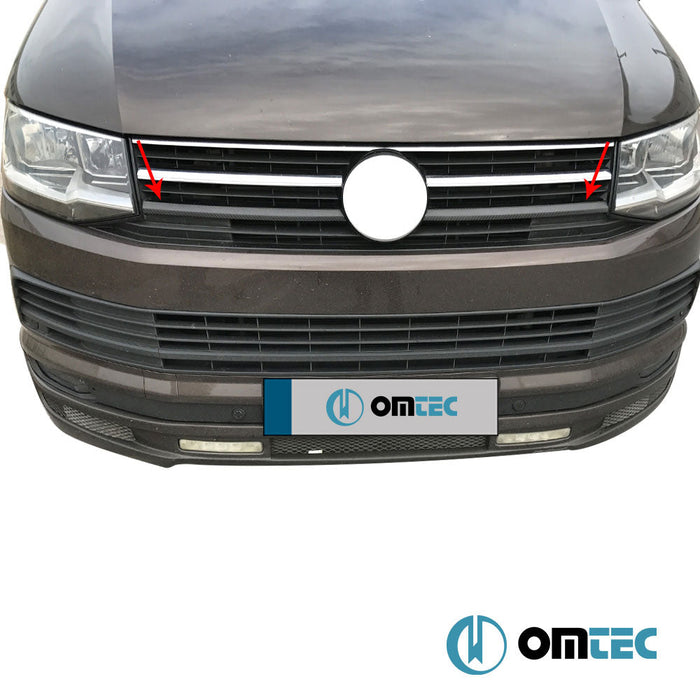 Ön Panjur Alt Parçalar 2 Prç. (Karbon) - Volkswagen T6 Caravelle - VAN T6 PRE - FL - (2015 - 2019)