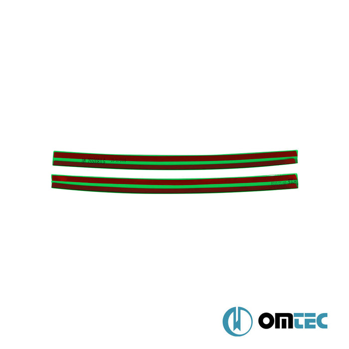 Ön Panjur Alt Parçalar 2 Prç. P.Çelik (Parlak) (Yeşil) - Volkswagen T6 Multivan - VAN T6 PRE - FL - (2015 - 2019)