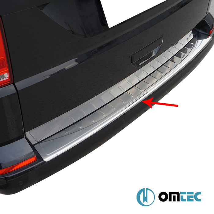 Arka Tampon Eşiği Paslanmaz Çelik (Parlak) (Tek Kapı) - Volkswagen T6 Multivan - VAN T6 - (2015 - 2022)
