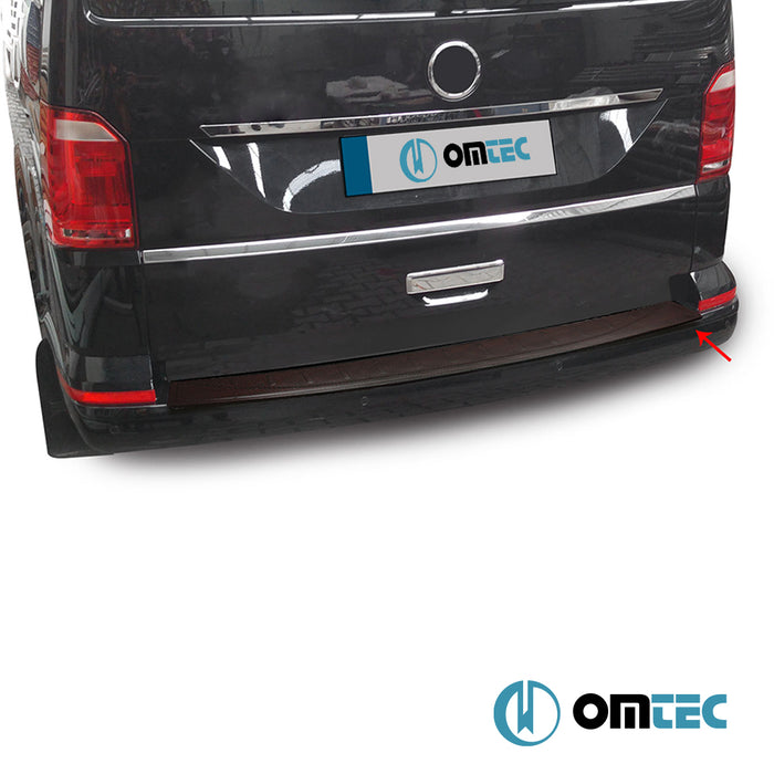 Arka Tampon Eşiği (Karbon - Kırmızı) - Volkswagen T6 Multivan - VAN T6 - (2015 - 2022)