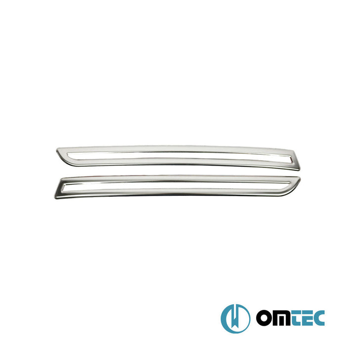 Reflektör Çerçevesi 2 Prç. Paslanmaz (Parlak) (Çift Kapı) - Volkswagen T6 Transporter - VAN T6 - (2015 - 2022)