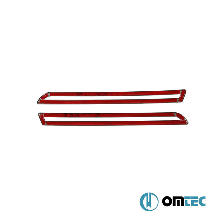 Reflektör Çerçevesi 2 Prç. Paslanmaz (Parlak) (Çift Kapı) - Volkswagen T6 Transporter - VAN T6 - (2015 - 2022)