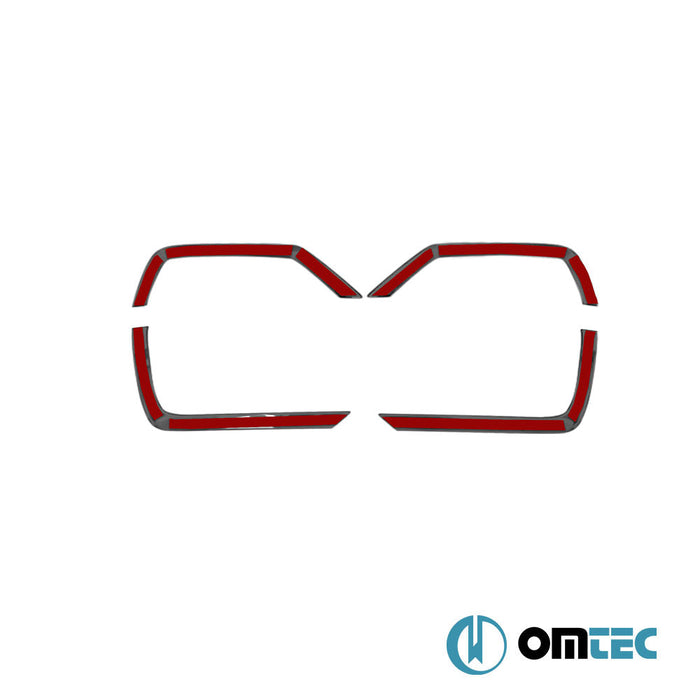 Sis Far Kaşı 4 Prç. Paslanmaz (Parlak) - Volkswagen T6 Transporter - VAN T6 FL - (2019 - 2022)