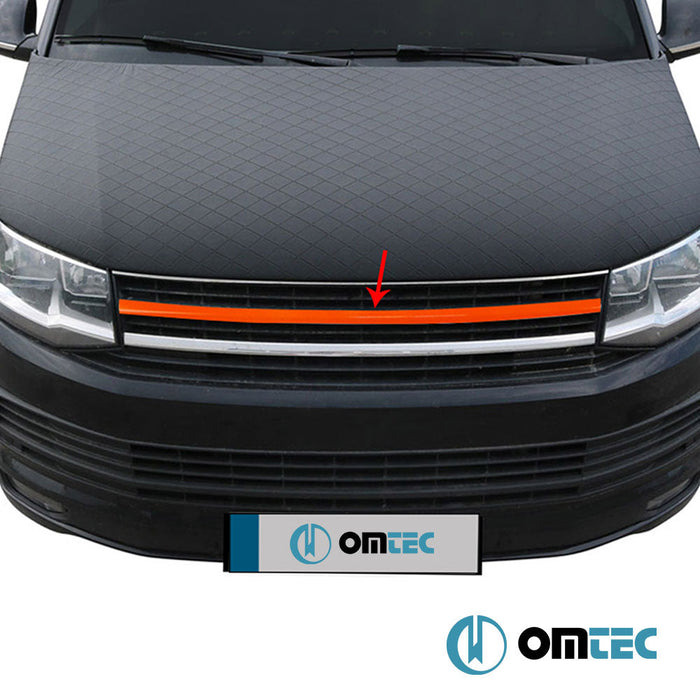 Ön Panjur Üst Çıta P.Çelik (Turuncu) (Logosuz) - Volkswagen T6 Multivan - VAN T6 PRE - FL - (2015 - 2019)