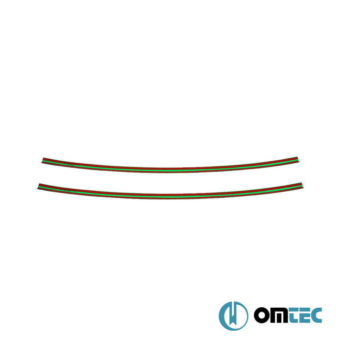 Ön Panjur Alt Çıta P.Çelik (Yeşil) (Logosuz) - Volkswagen T6 Caravelle - VAN T6 PRE - FL - (2015 - 2019)