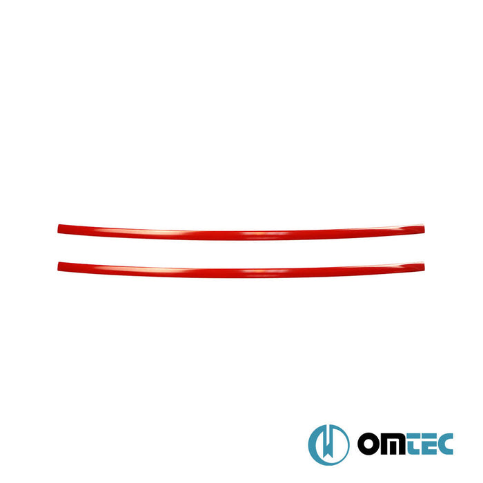 Ön Panjur 2 Prç. P.Çelik (Kırmızı) (Logosuz) - Volkswagen T6 Caravelle - VAN T6 PRE - FL - (2015 - 2019)