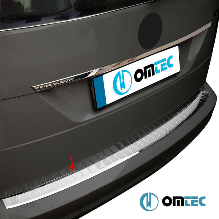 Arka Tampon Eşiği Paslanmaz Çelik (Parlak) - Volkswagen Caddy - MVN 2K FL II - (2015 - 2020)