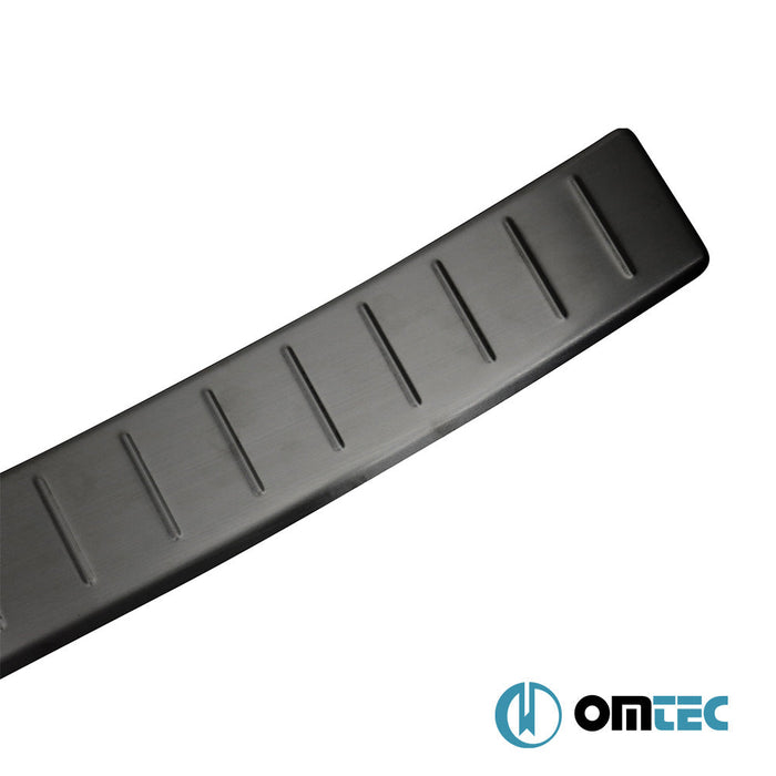 Arka Tampon Eşiği Paslanmaz Çelik (Siyah - Taşlı) - Volkswagen Caddy - MVN 2K FL II - (2015 - 2020)