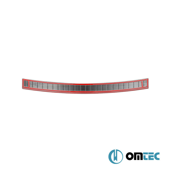 Arka Tampon Eşiği Paslanmaz Çelik (Siyah - Taşlı) - Volkswagen Caddy - MVN 2K FL II - (2015 - 2020)