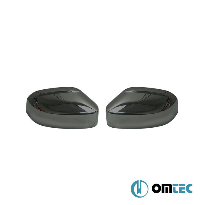 Ayna Kapağı 2 Prç. Abs Siyah Krom - Volkswagen Caddy - MVN 2K FL II - (2015 - 2020)