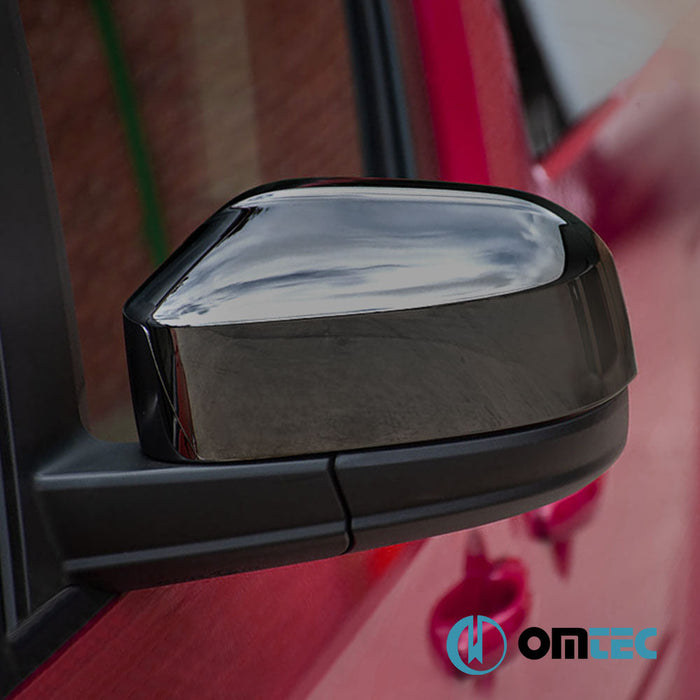 Ayna Kapağı 2 Prç. Abs Siyah Krom - Volkswagen Caddy - MVN 2K FL II - (2015 - 2020)