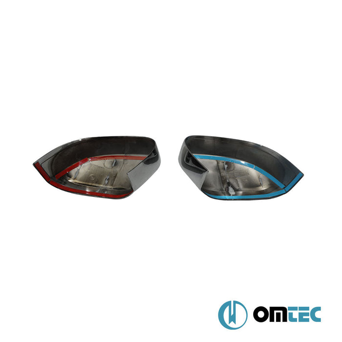 Ayna Kapağı 2 Prç. Abs Siyah Krom - Volkswagen Caddy - MVN 2K FL II - (2015 - 2020)