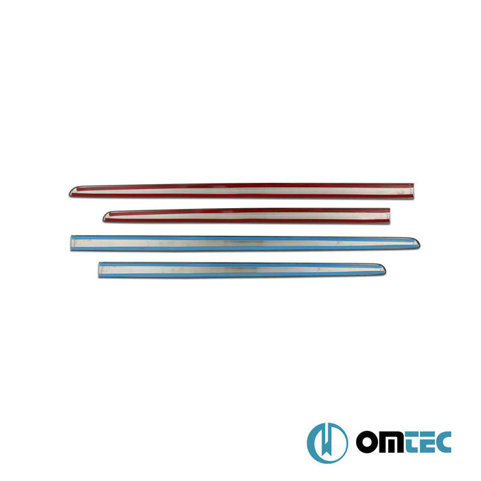 Yan Kapı Çıtası 4 Prç. Paslanmaz Çelik (Parlak) - Volkswagen Caddy - MVN 2K FL II - (2015 - 2020)