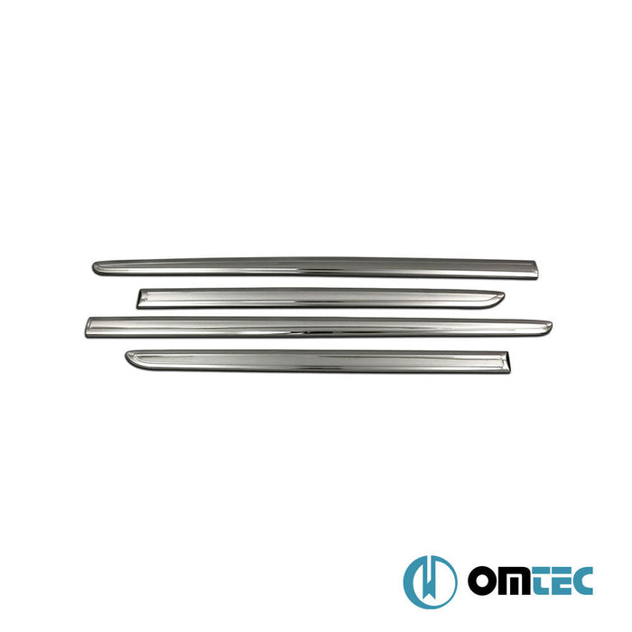 Yan Kapı Çıtası 4 Prç. Paslanmaz Çelik (Siyah) - Volkswagen Caddy - MVN 2K FL II - (2015 - 2020)