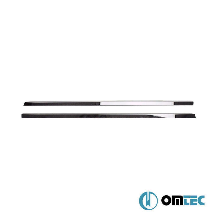 Cam Çıtası 2 Prç. Paslanmaz Çelik (Parlak) - Volkswagen Caddy - MVN 2K FL II - (2015 - 2020)