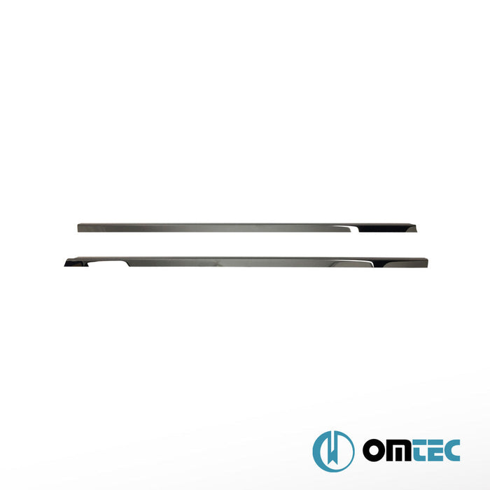 Cam Çıtası 2 Prç. Paslanmaz Çelik (Siyah) - Volkswagen Caddy - MVN 2K FL II - (2015 - 2020)