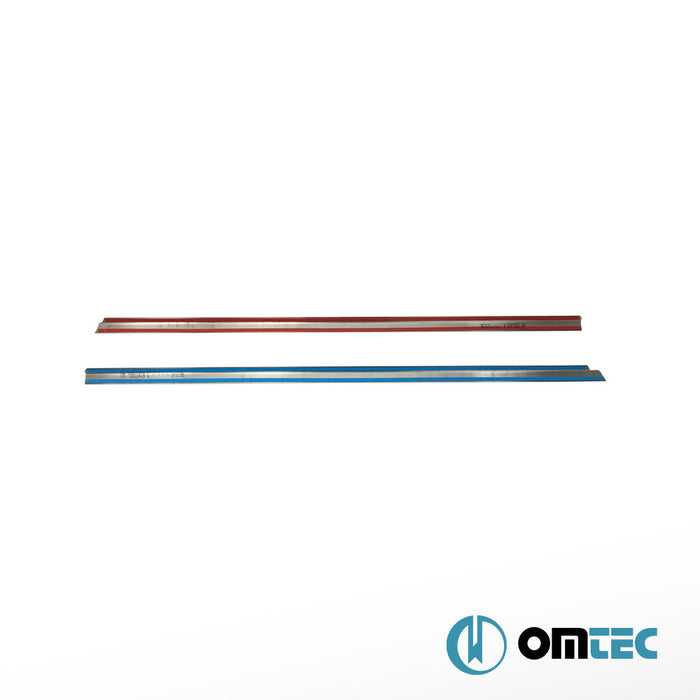 Cam Çıtası 2 Prç. Paslanmaz Çelik (Siyah) - Volkswagen Caddy - MVN 2K FL II - (2015 - 2020)