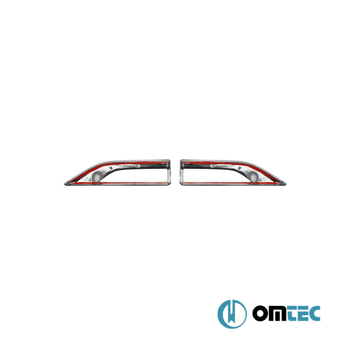 Sinyal Çerçevesi 2 Prç. ABS Krom - Volkswagen Caddy - MVN 2K FL II - (2015 - 2020)