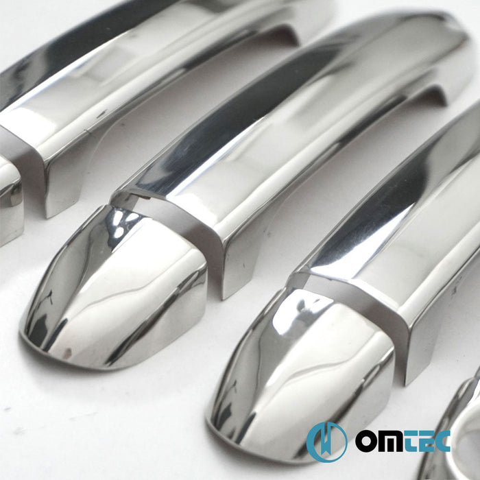 Kapı Kolu 4 Kapı 8 Prç. (H1) Paslanmaz Çelik (Parlak) - Volkswagen Crafter - VAN SY - (2017 - )